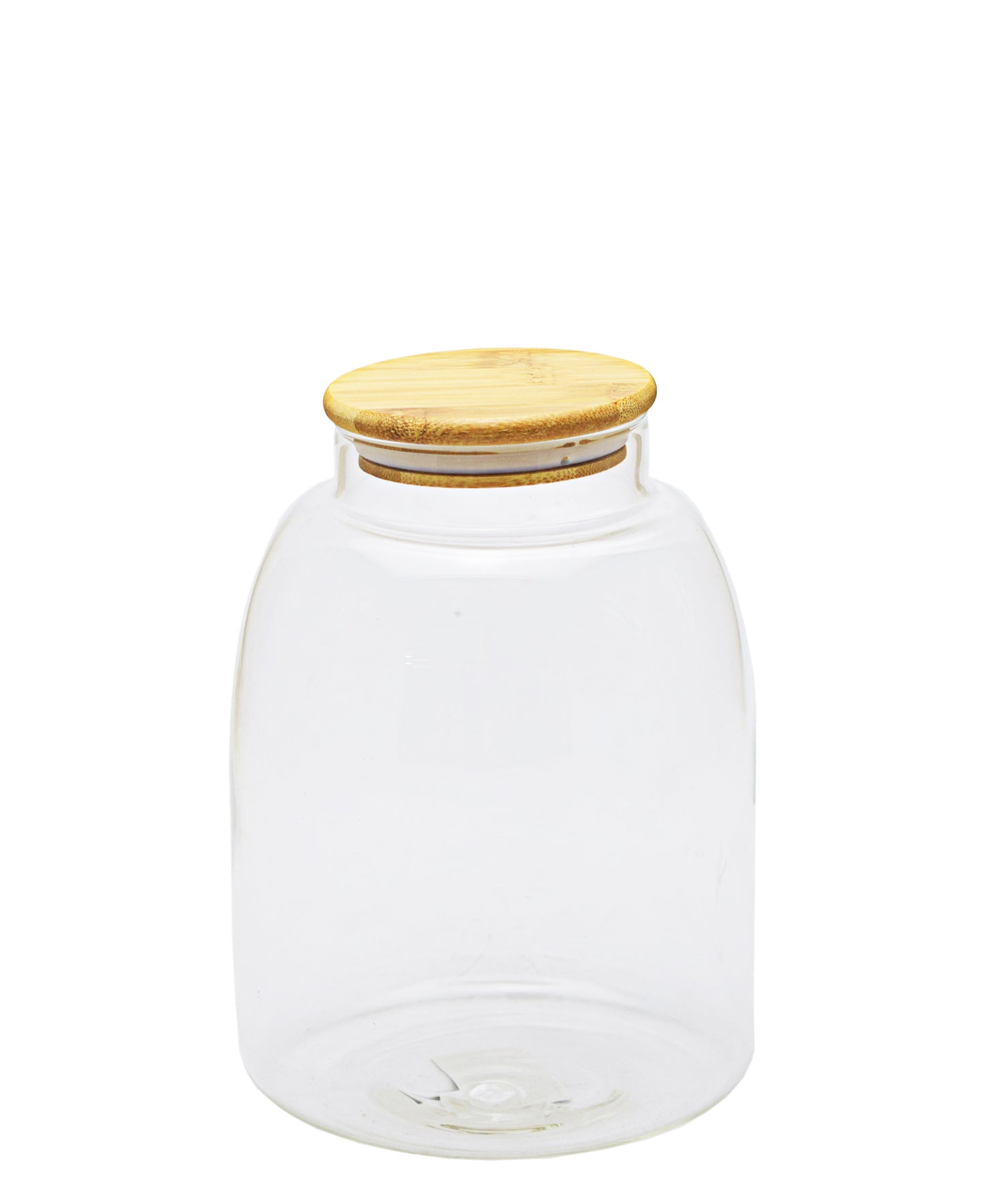 Borosilicate Canister With Bamboo Lid - Medium