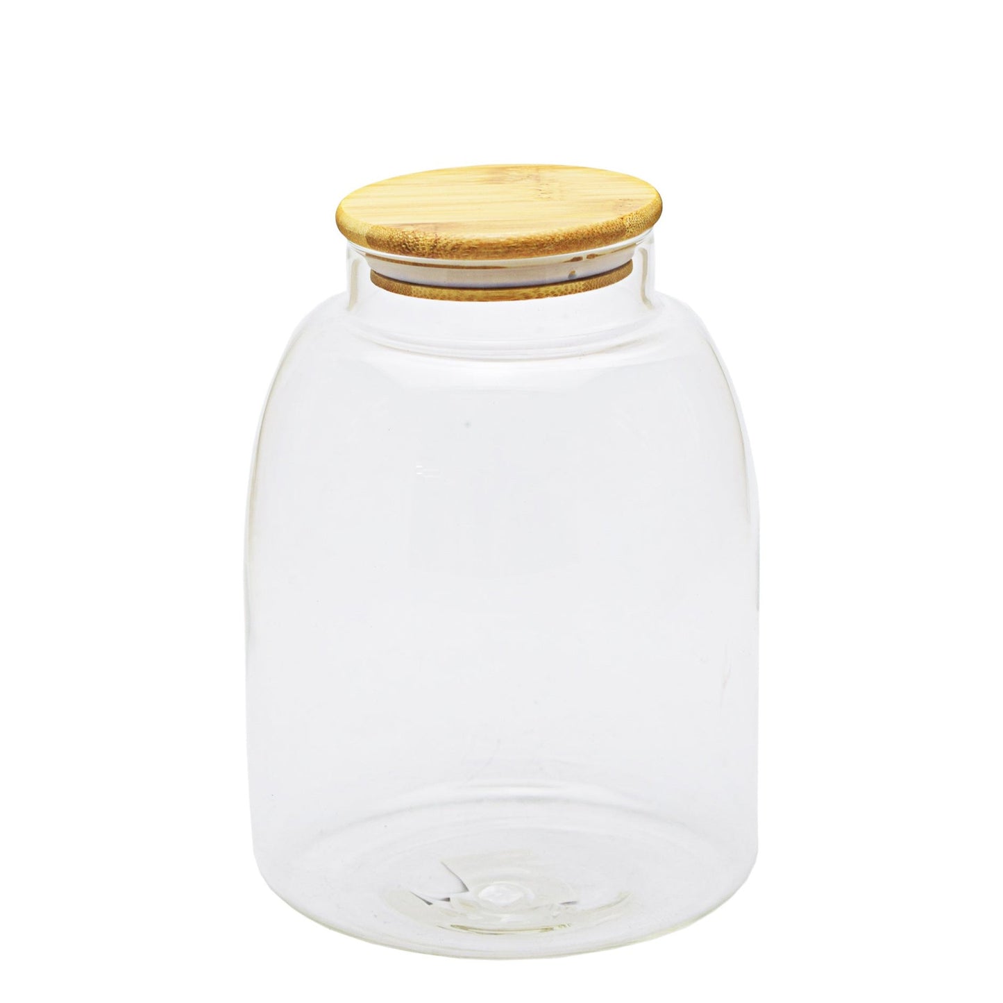 Borosilicate Canister With Bamboo Lid - Medium