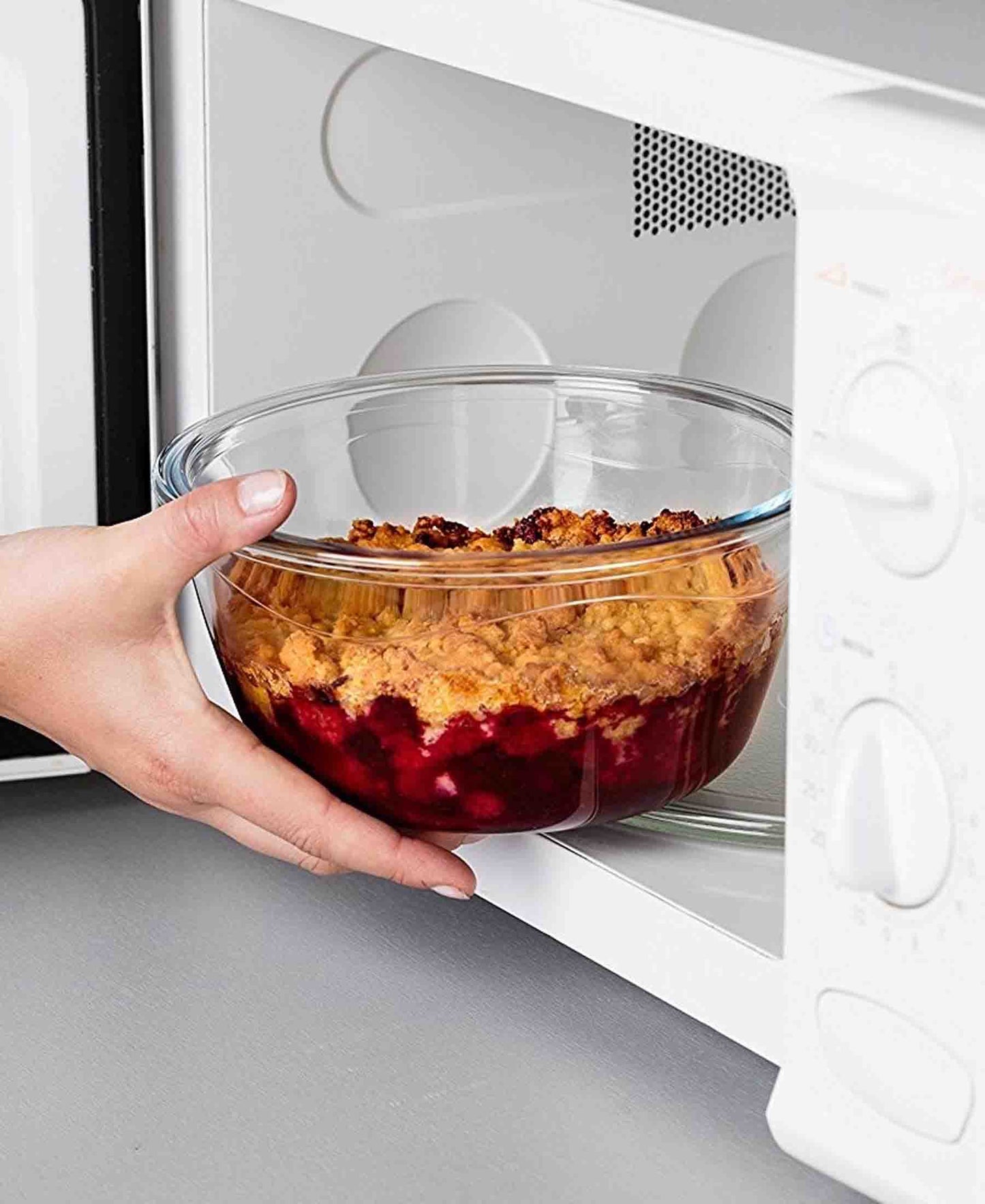 Pyrex Cook & Go Round Bowl with Lock-Lid - Clear