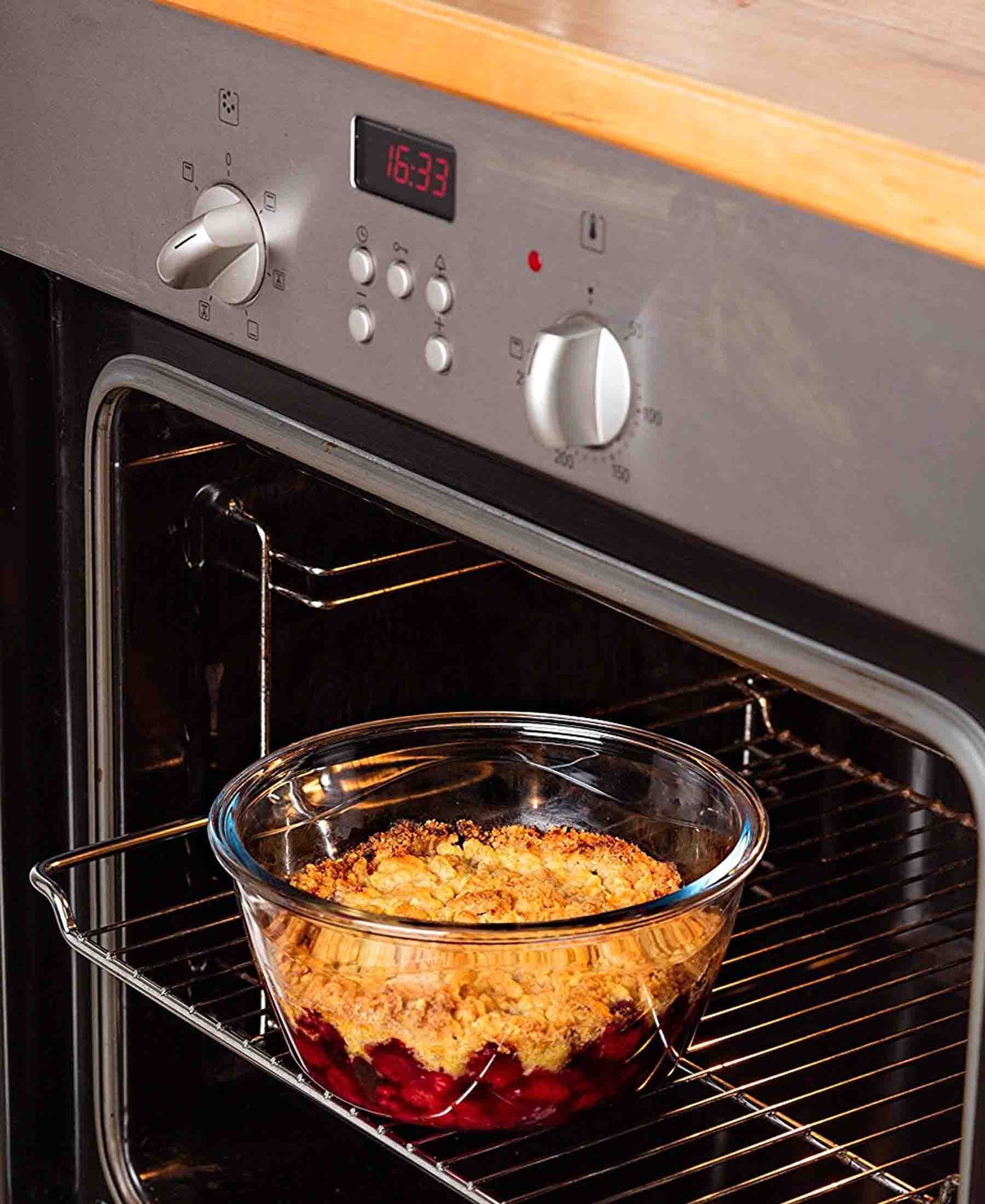 Pyrex Cook & Go Round Bowl with Lock-Lid - Clear
