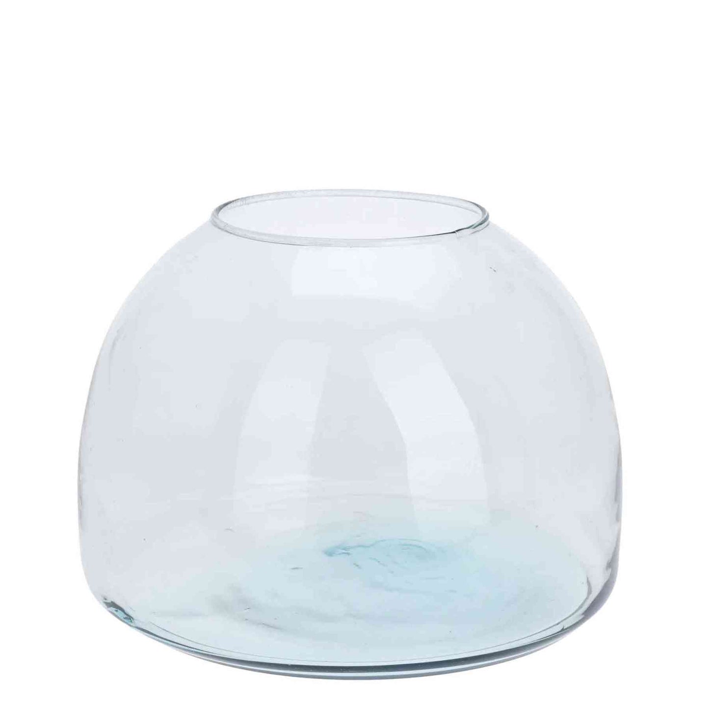 Urban Decor Translucent 30CM Recycled Glass Vase - Clear/Transparent