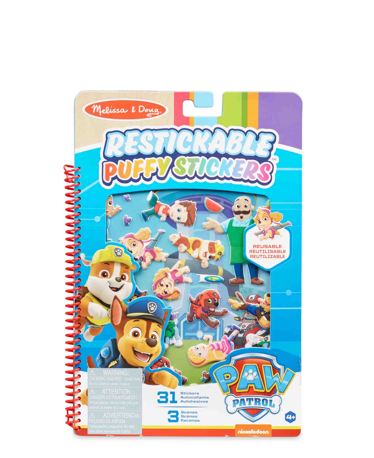 Melissa & Doug Paw Patrol Puffy Sticker Pad - Adventure Bay