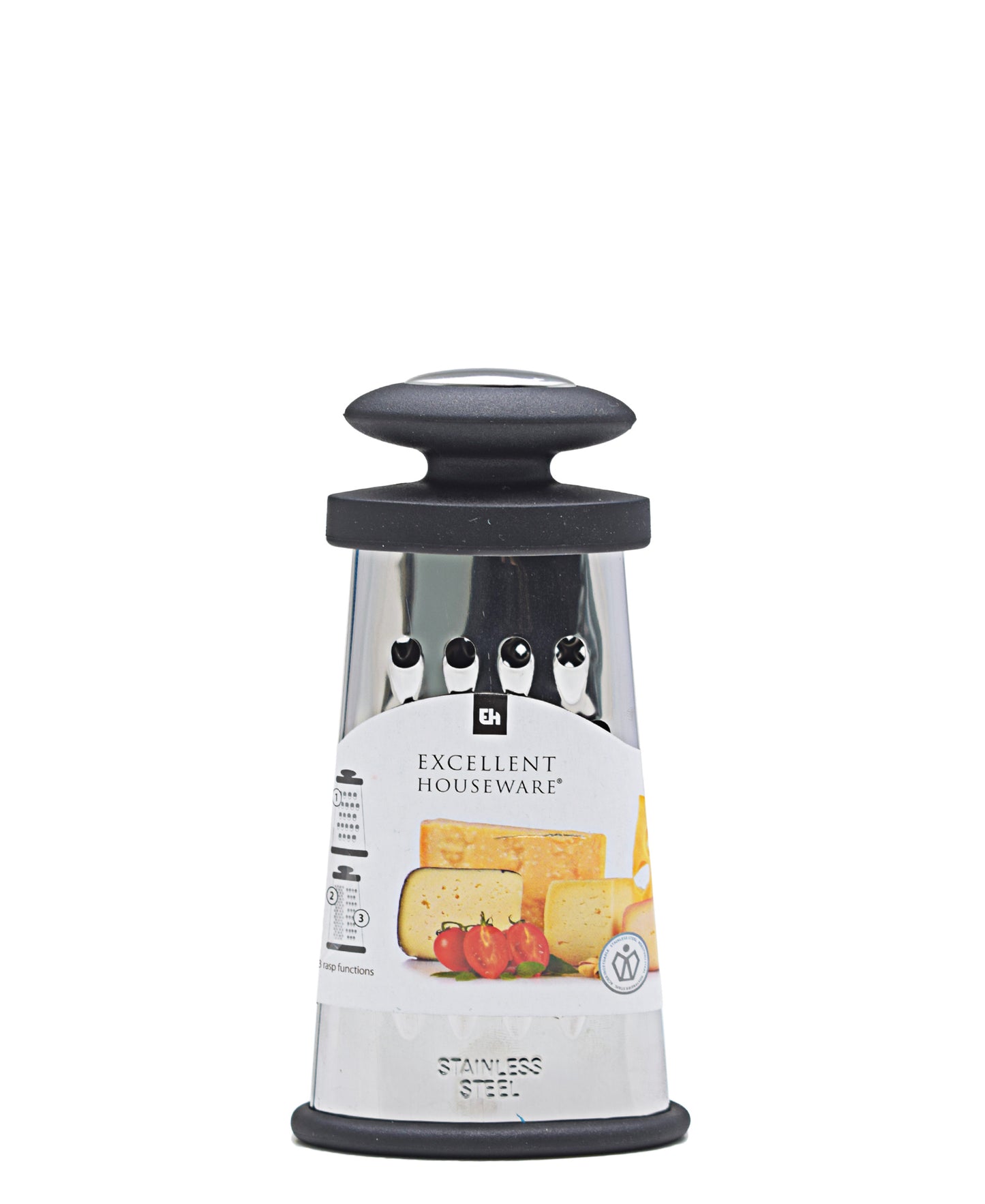 Excellent Houseware Stainless Steel Mini Grater - Black