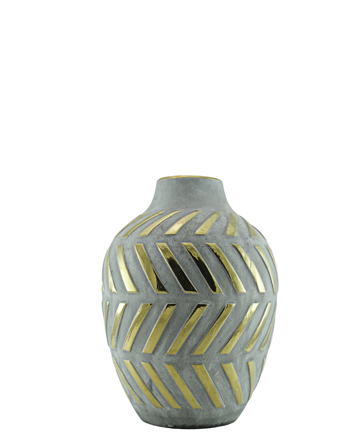 Urban Decor Gold Nugget Bottle Vase Small - Grey