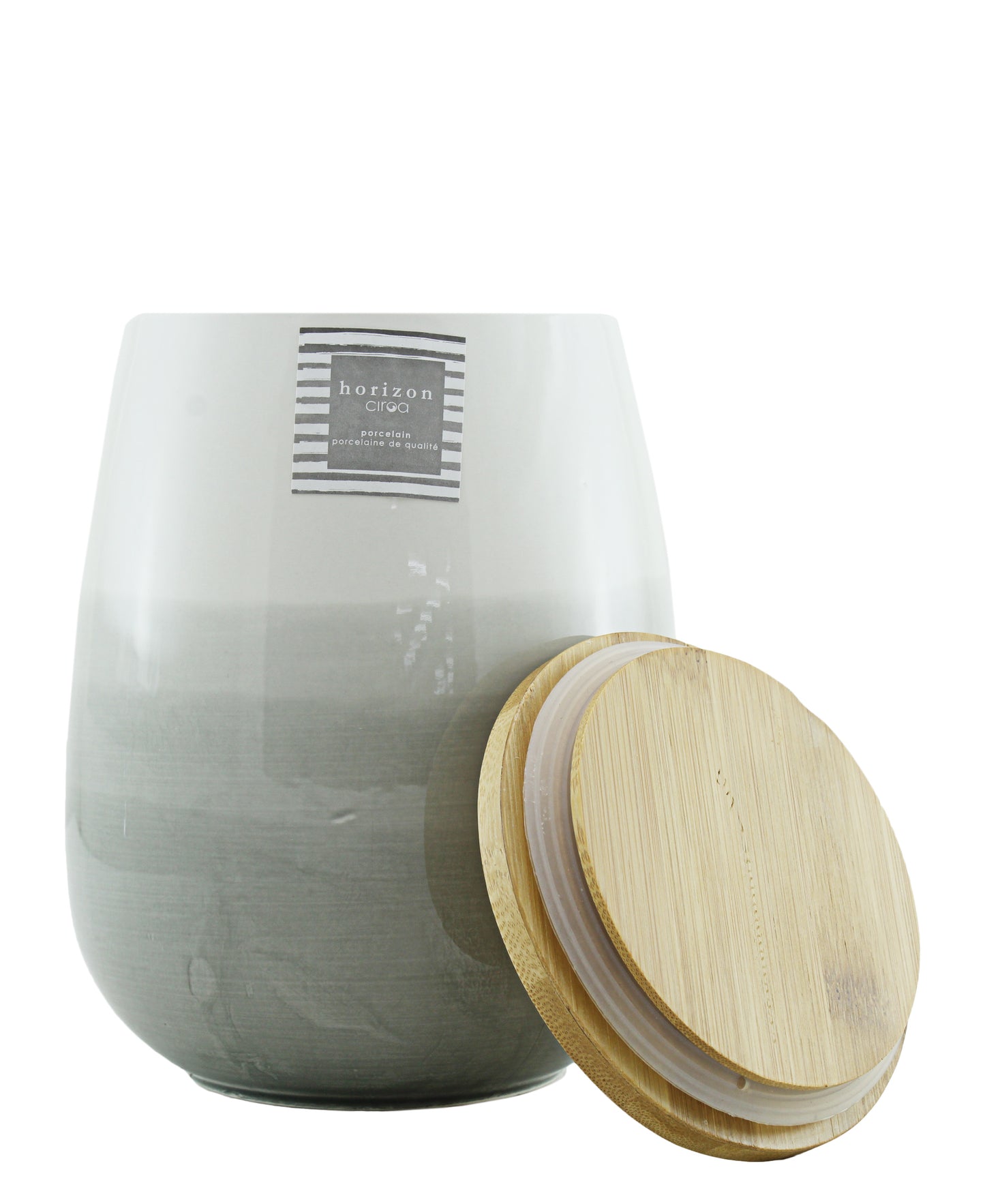 Ciroa Horizon Porcelain Canister with Lid Large