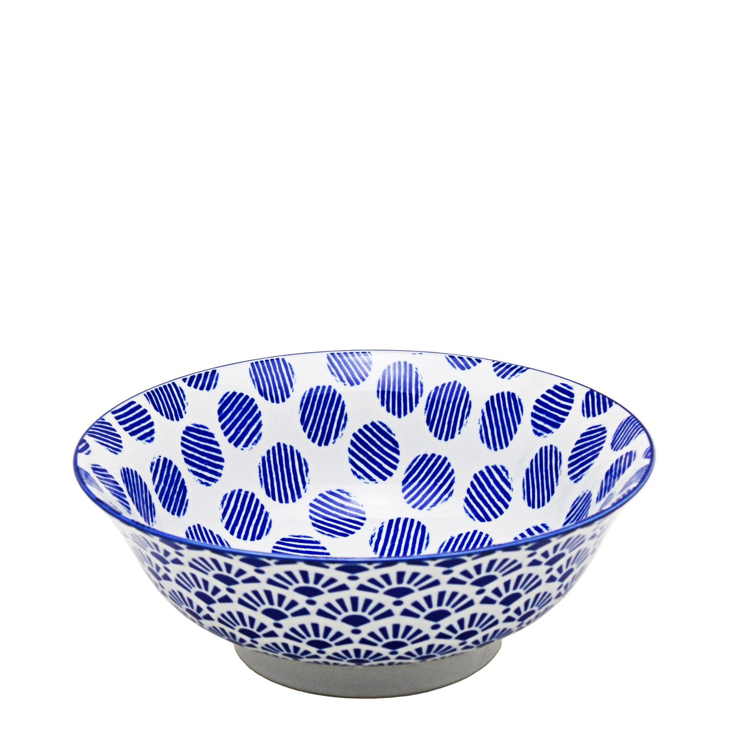 Shanghai Footed Bowl - Blue & White