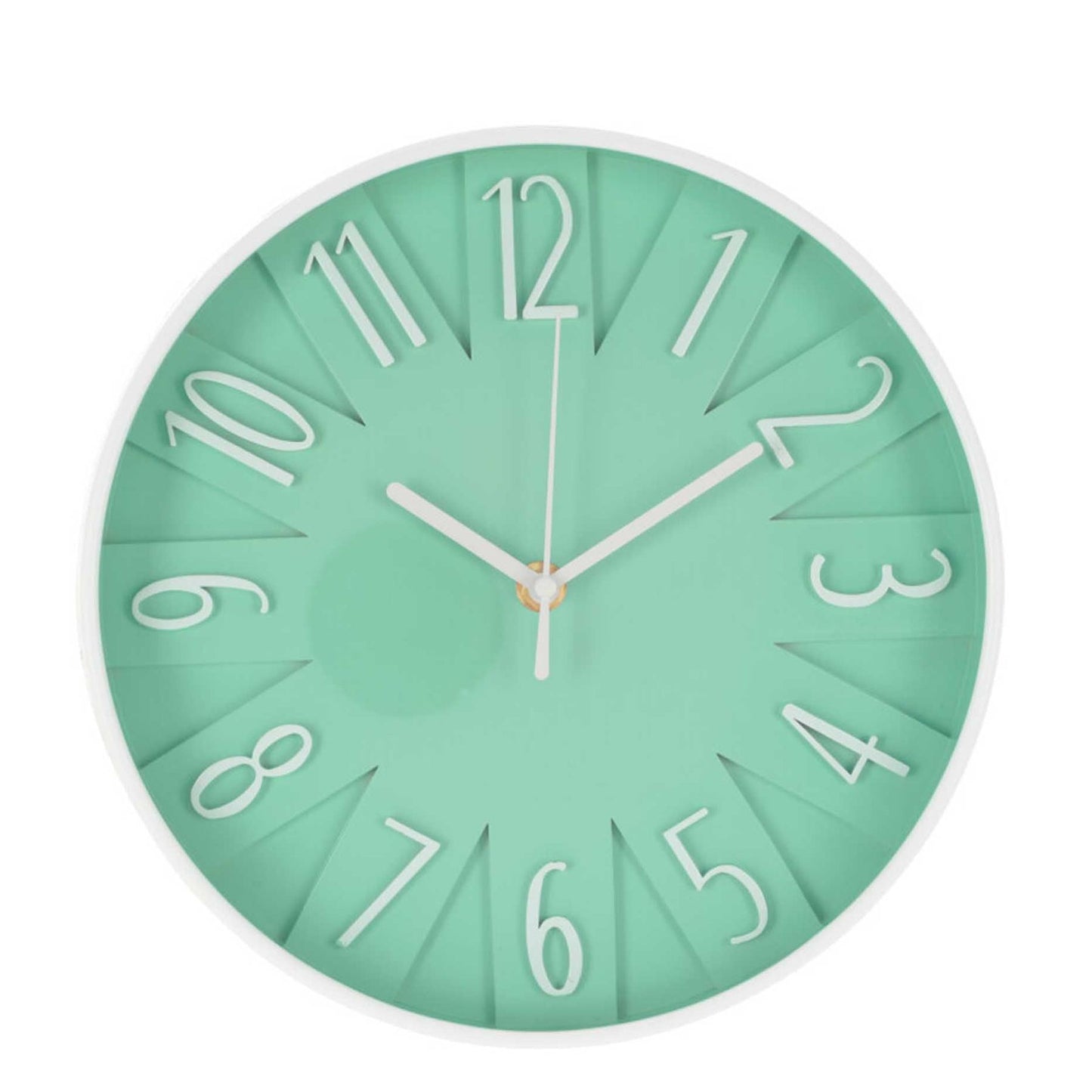 Urban Decor 24.8cm Wall Clock - Green & White