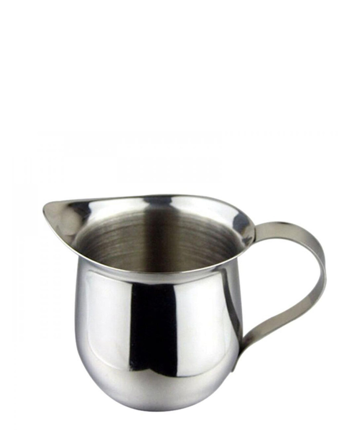 Steel King Bellied Milk Jug 85ml - Silver