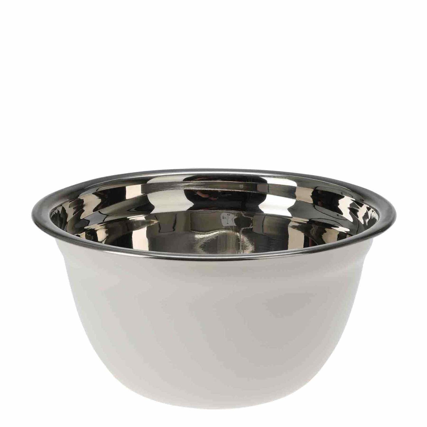 Kitchen Life 1.3L Stainless Steel Mixing Bowl - White