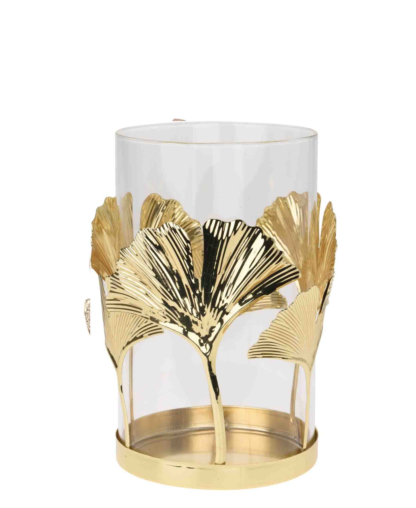 Urban Decor Ginkgo Leaf Tealight Holder - Gold