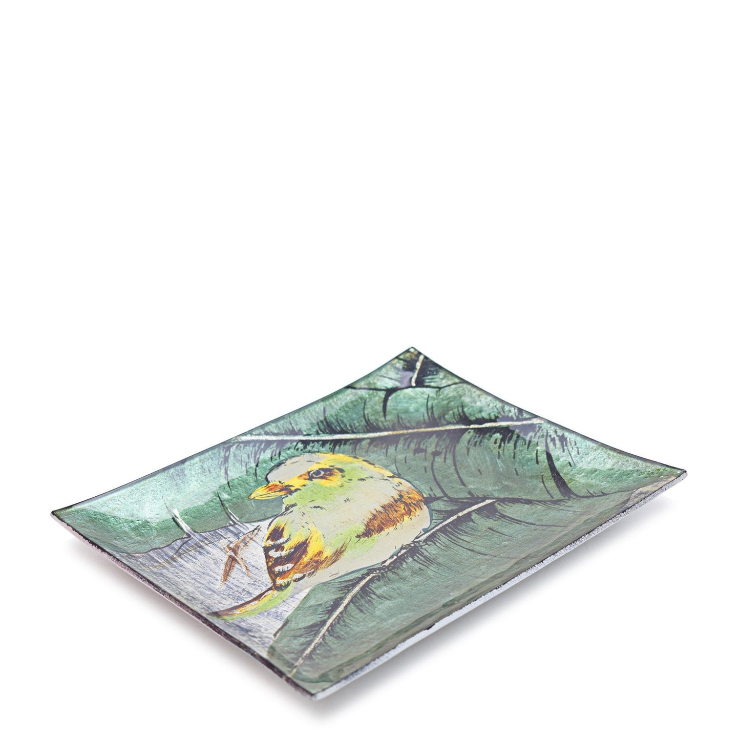 Kitchen Life Bird On Branch Platter 26cm - Green