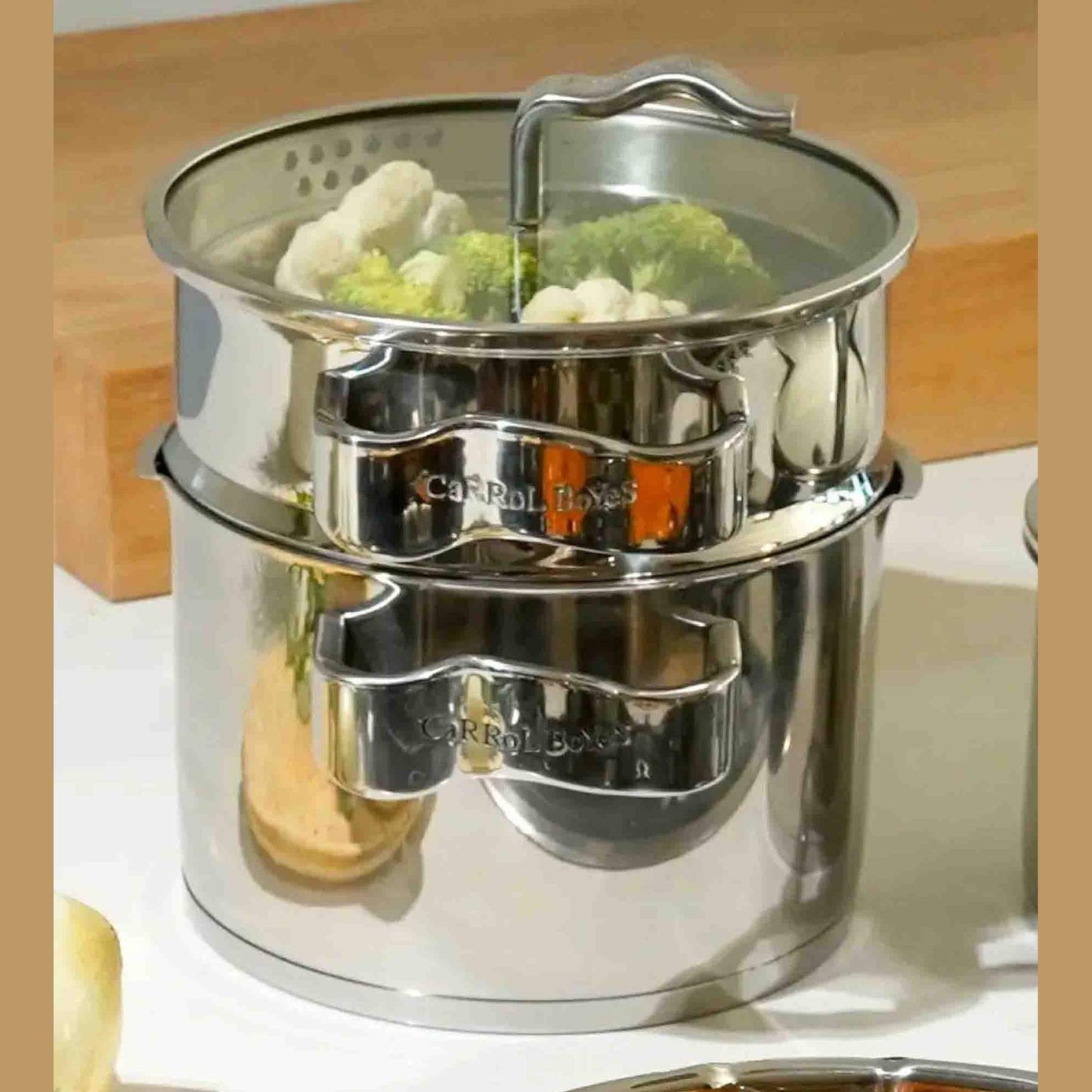 Carrol Boyes Flow 20cm Steamer - Silver