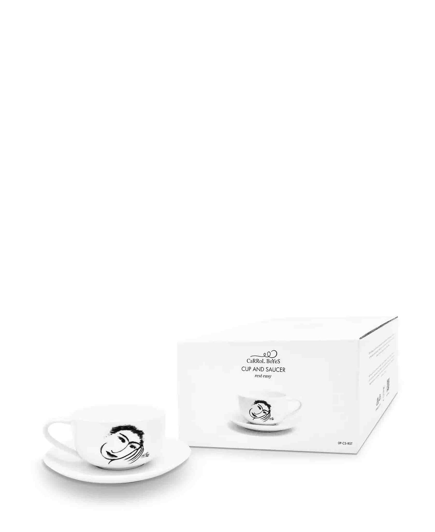 Carrol Boyes Rest Easy 250ML Cup & Saucer - White
