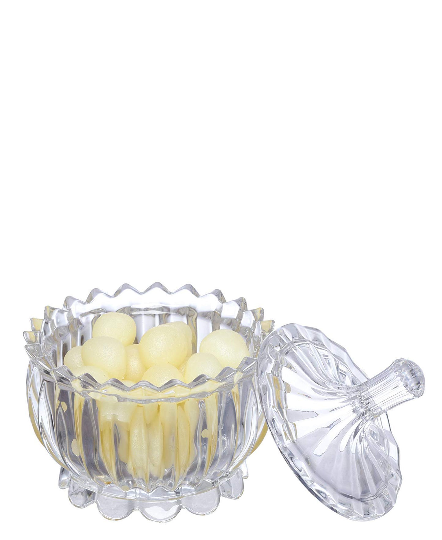 Kitchen Life Candy Lotus Shape Serving Bowl - Clear
