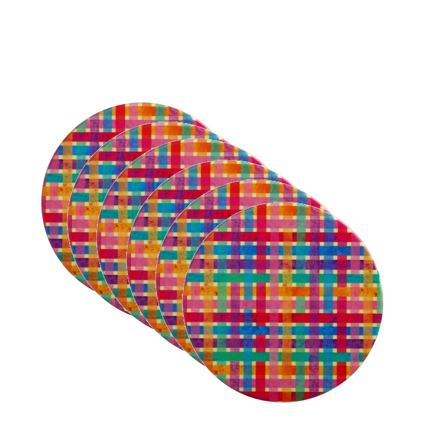 Maxwell & Williams Rainbow Be Kind Ceramic Coaster 10cm - Rainbow