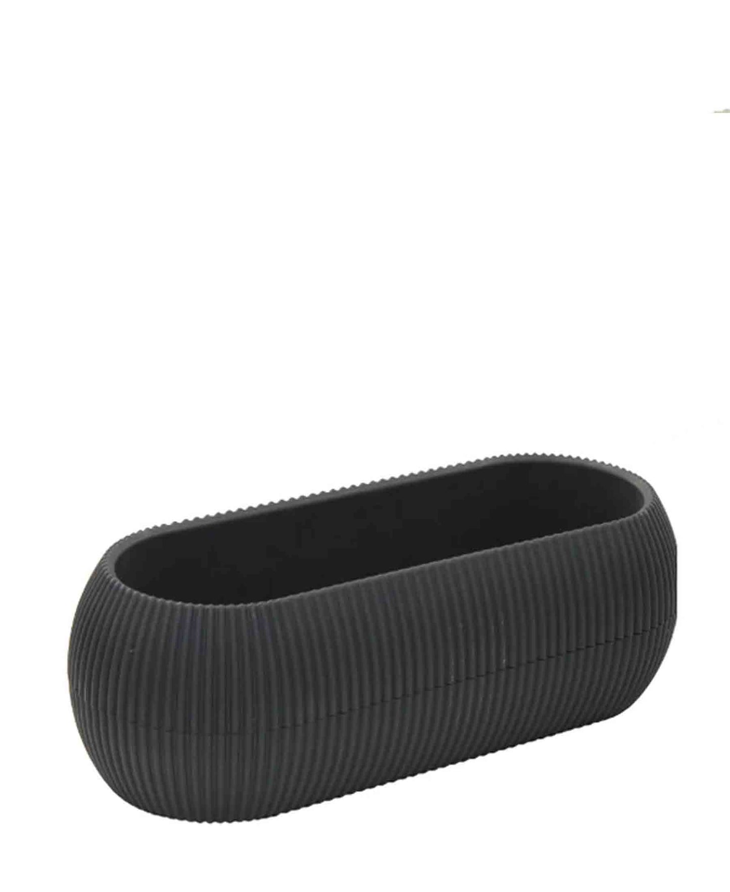 Urban Decor Coral Long Plant Pot 0.55Lt - Black