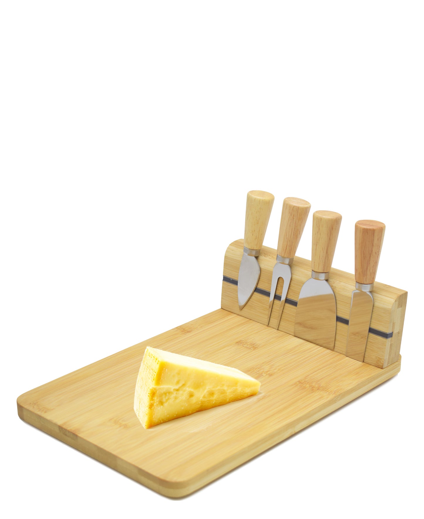 Wooden Cheese Board With Magnetic Strip 5 Piece - Oak