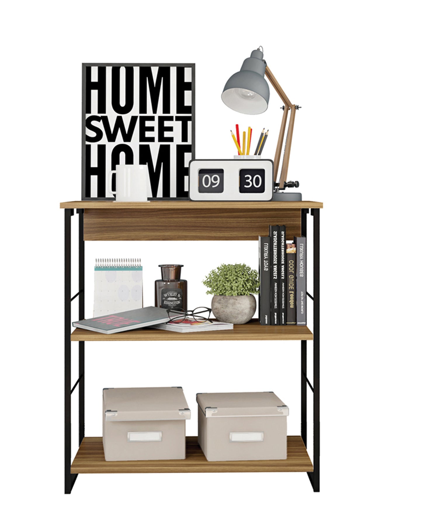 Exotic Designs Book Shelf - Brown