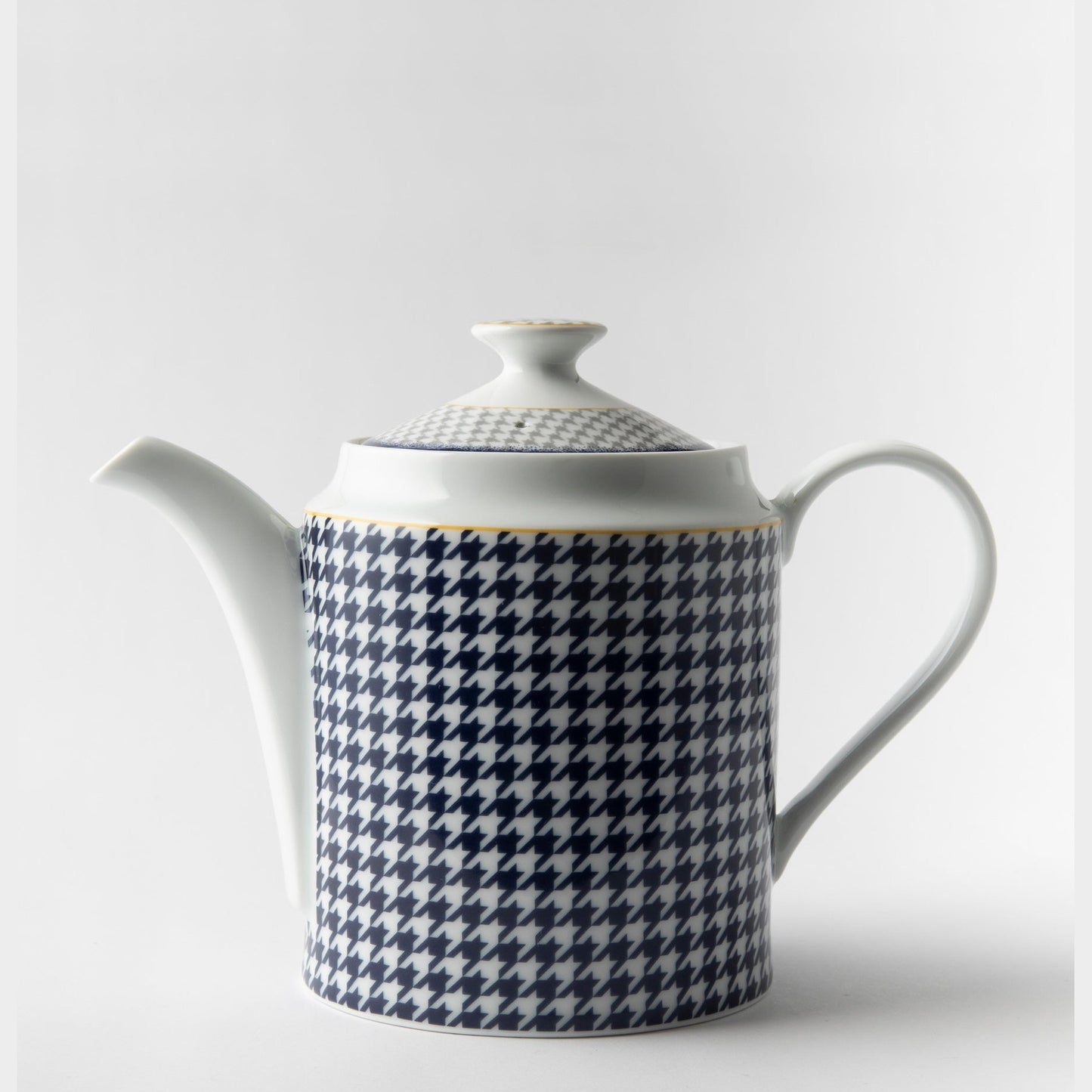 Jenna Clifford Galateo Blue Check Teapot - Blue