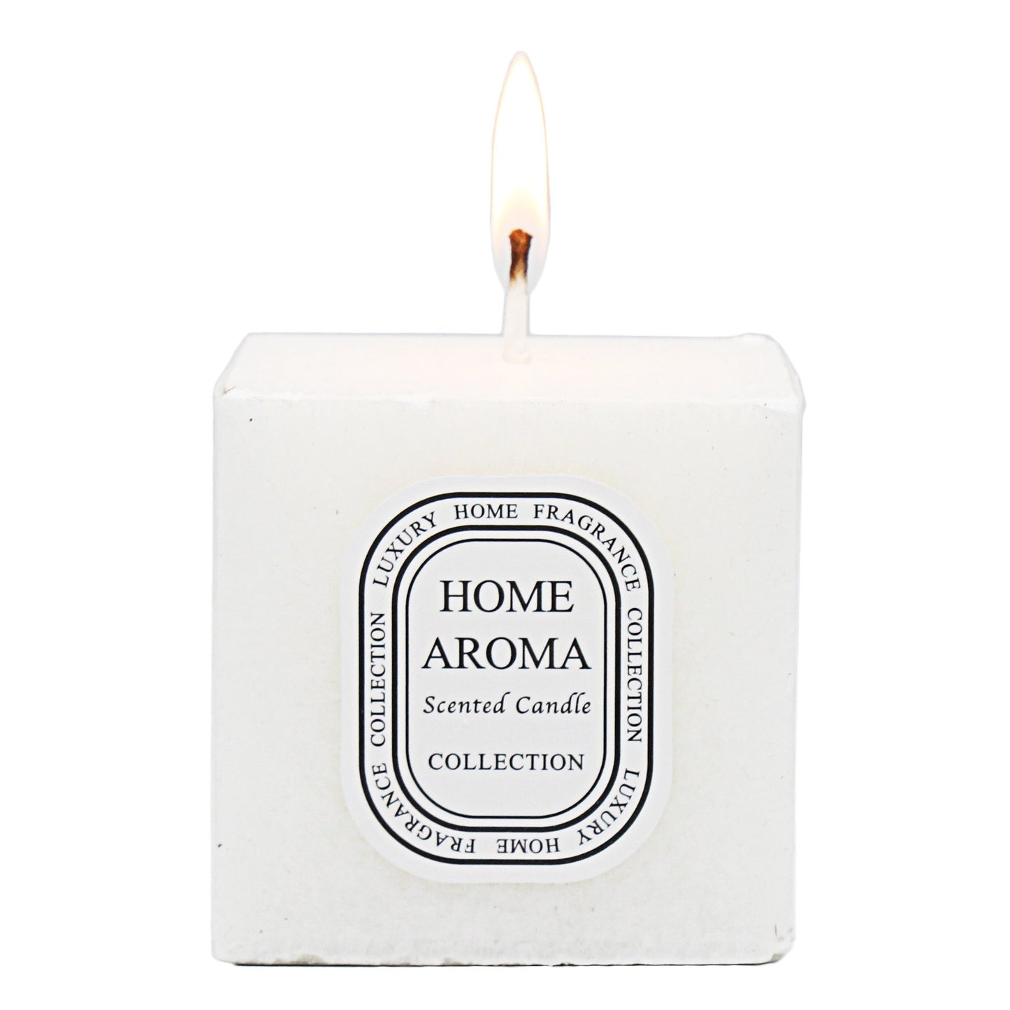 Home Aroma Scented Candle - White