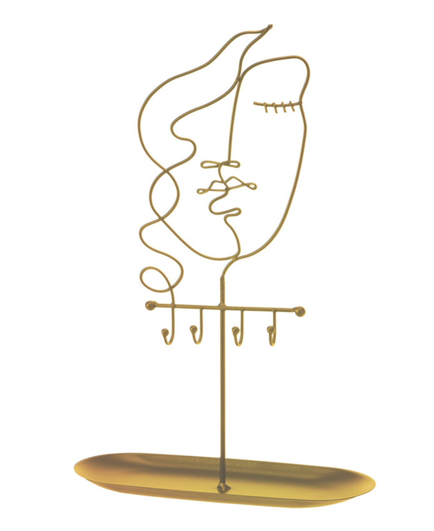 Urban Decor Abstract Jewellery Holder - Gold