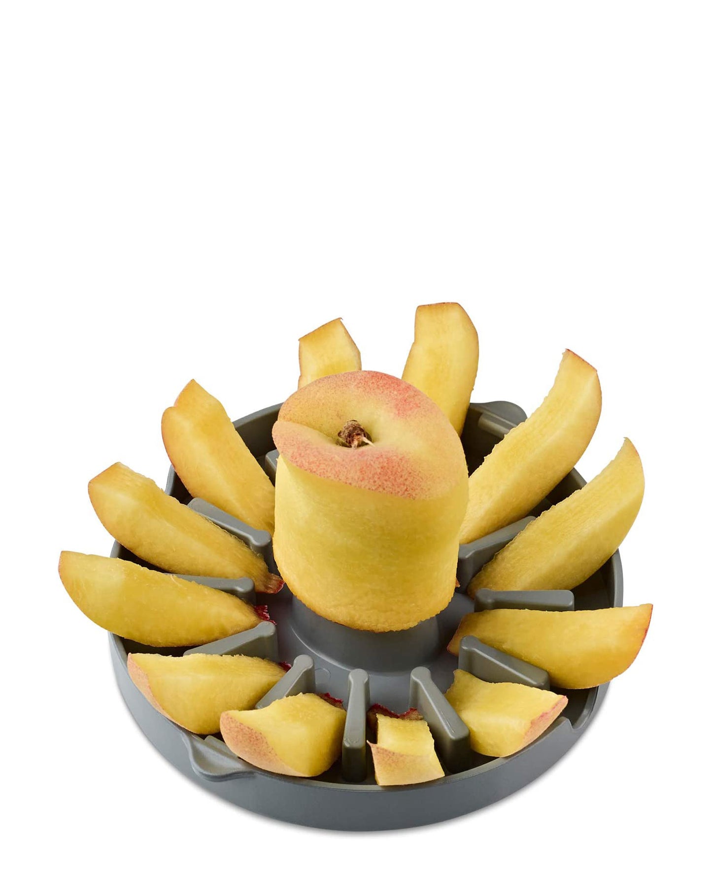 Jamie Oliver Plastic Peach Cutter - White & Grey