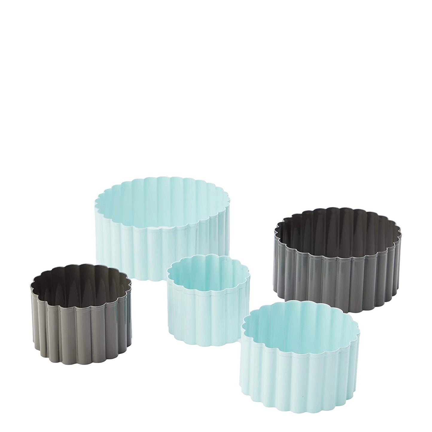 Jamie Oliver Fluted 5 Piece Cooker Cutter - Blue