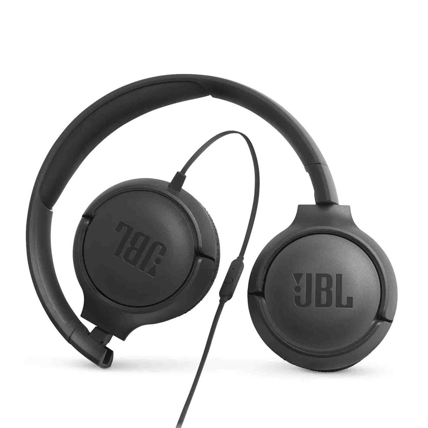 JBL Tune 500 Wired On Ear Headphones With Mic - Black