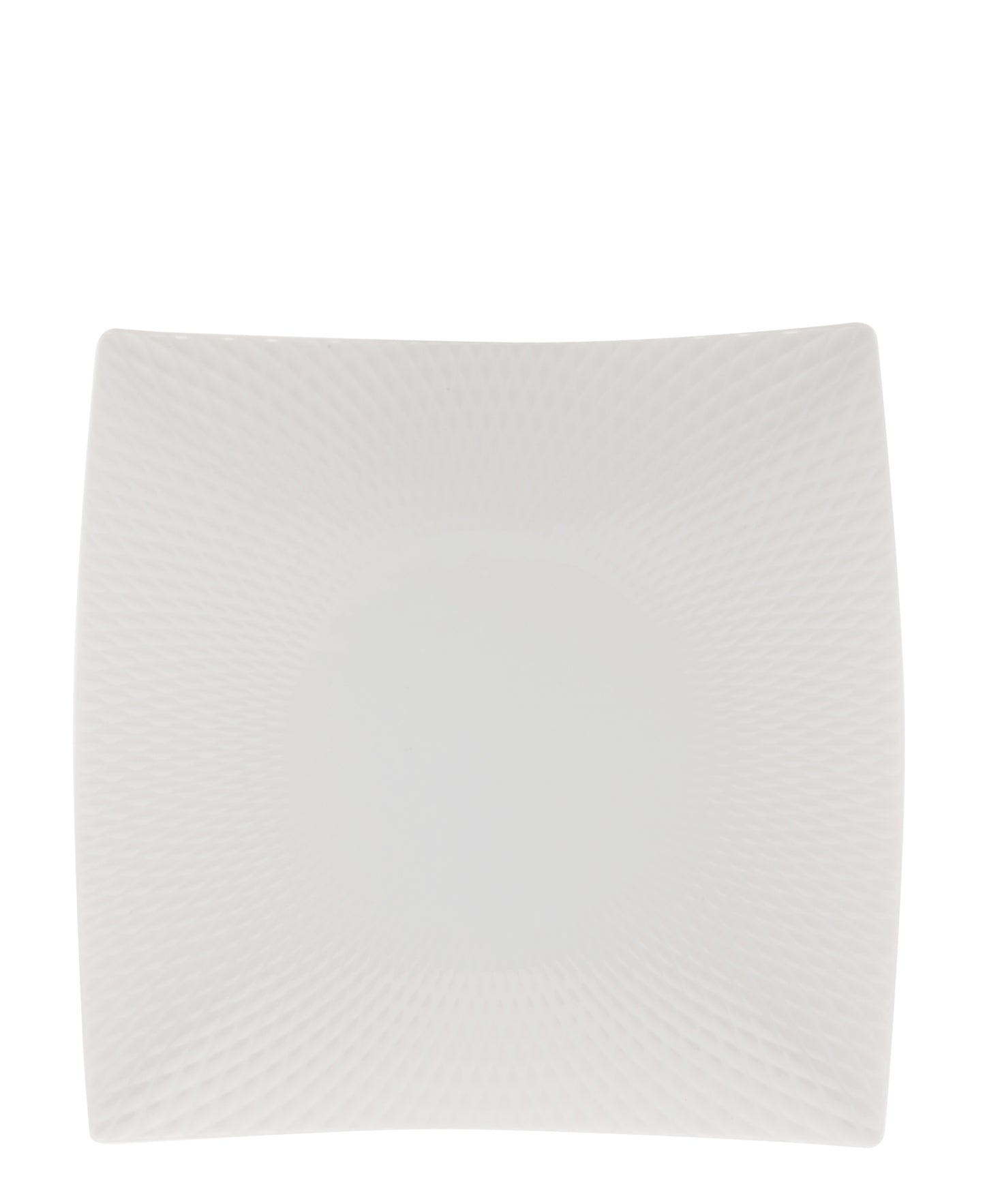 White Basics Diamonds Square Side Plate 12.5cm