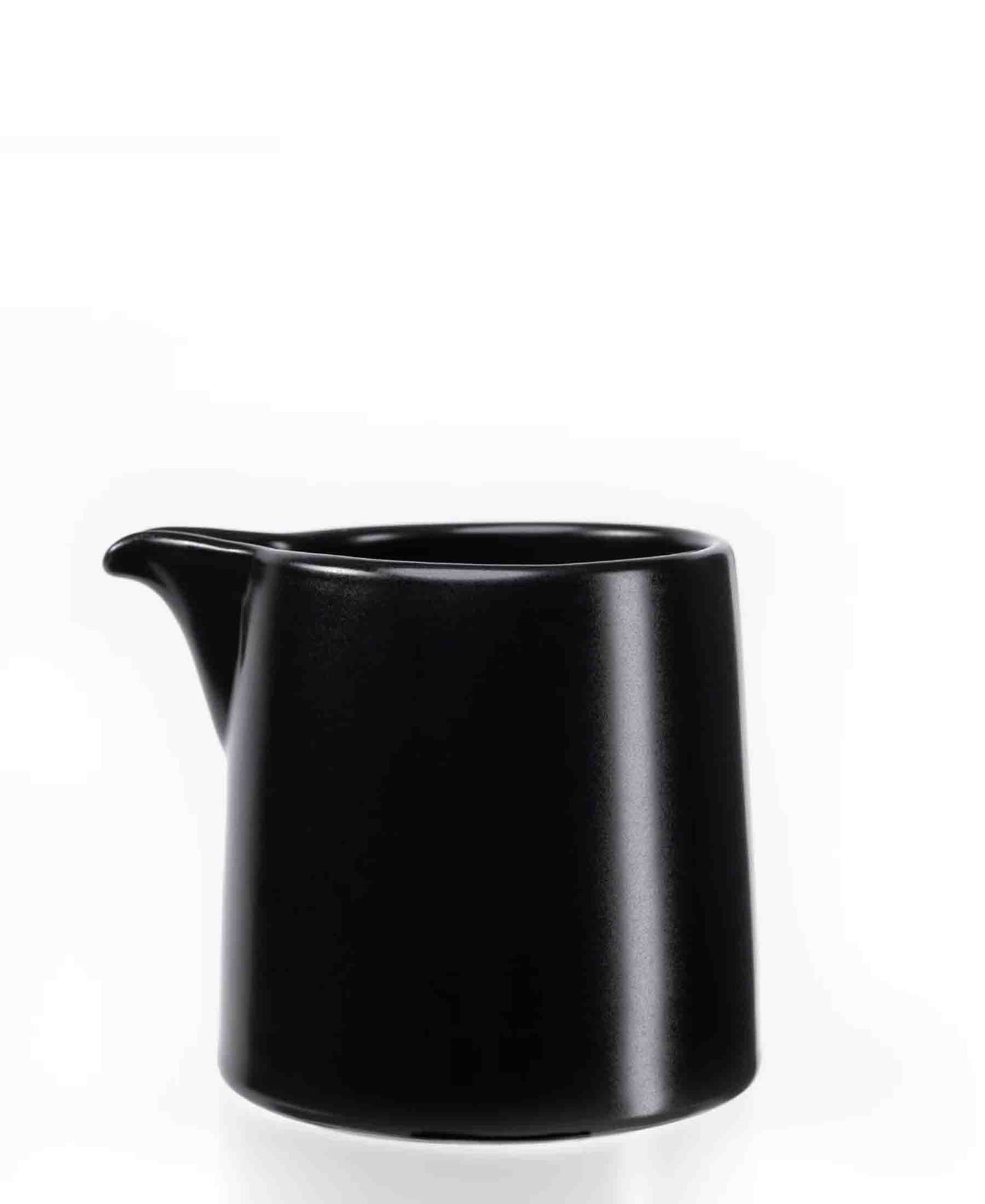 Jenna Clifford Flat Stackable Creamer - Black