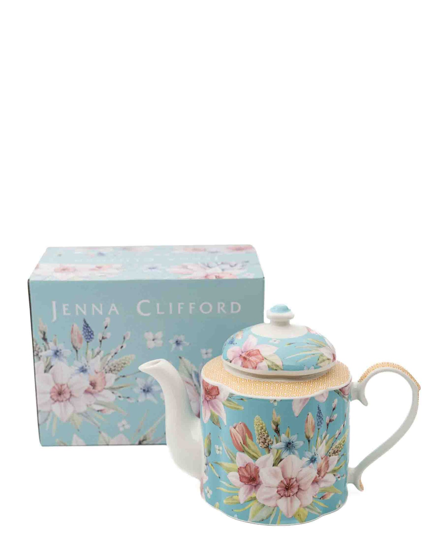 Jenna Clifford Jenna's Garden Tea Pot - Blue