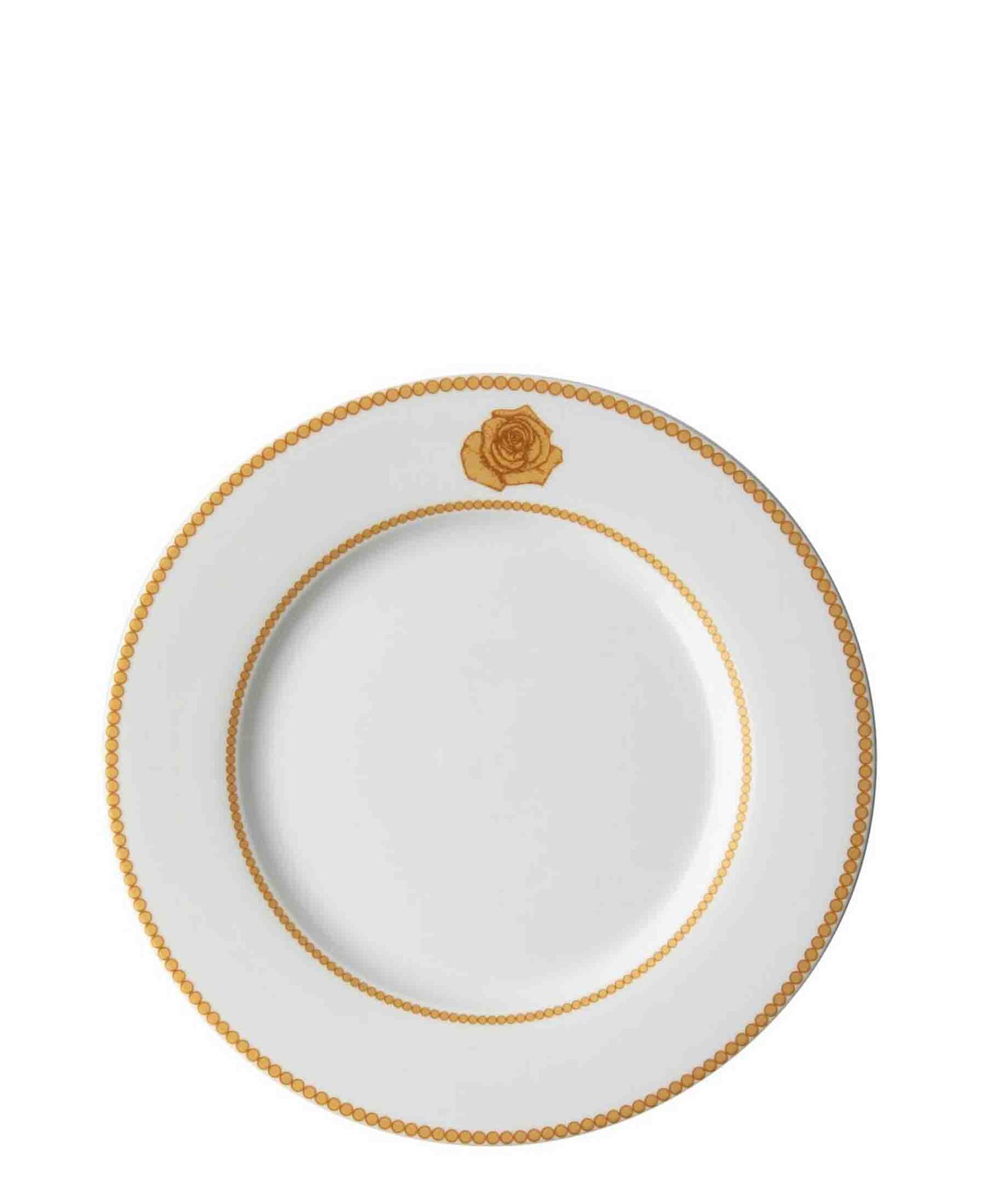 Jenna Clifford Milk & Honey Dinner Plate Set of 4 - White & Gold