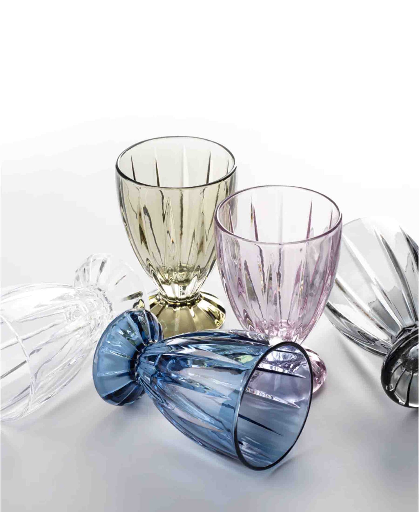 Jenna Clifford Water Goblet Set of 4 - Pink