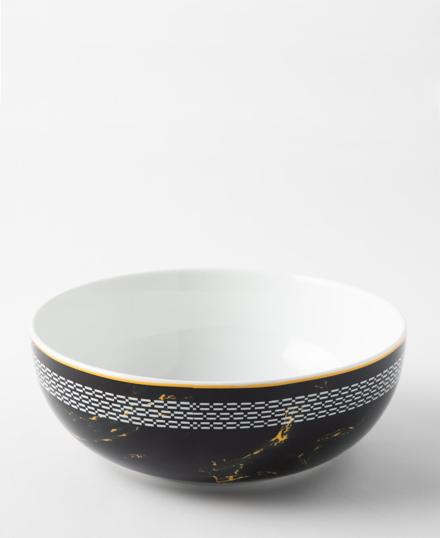 Jenna Clifford Zebra Salad Bowl - Black