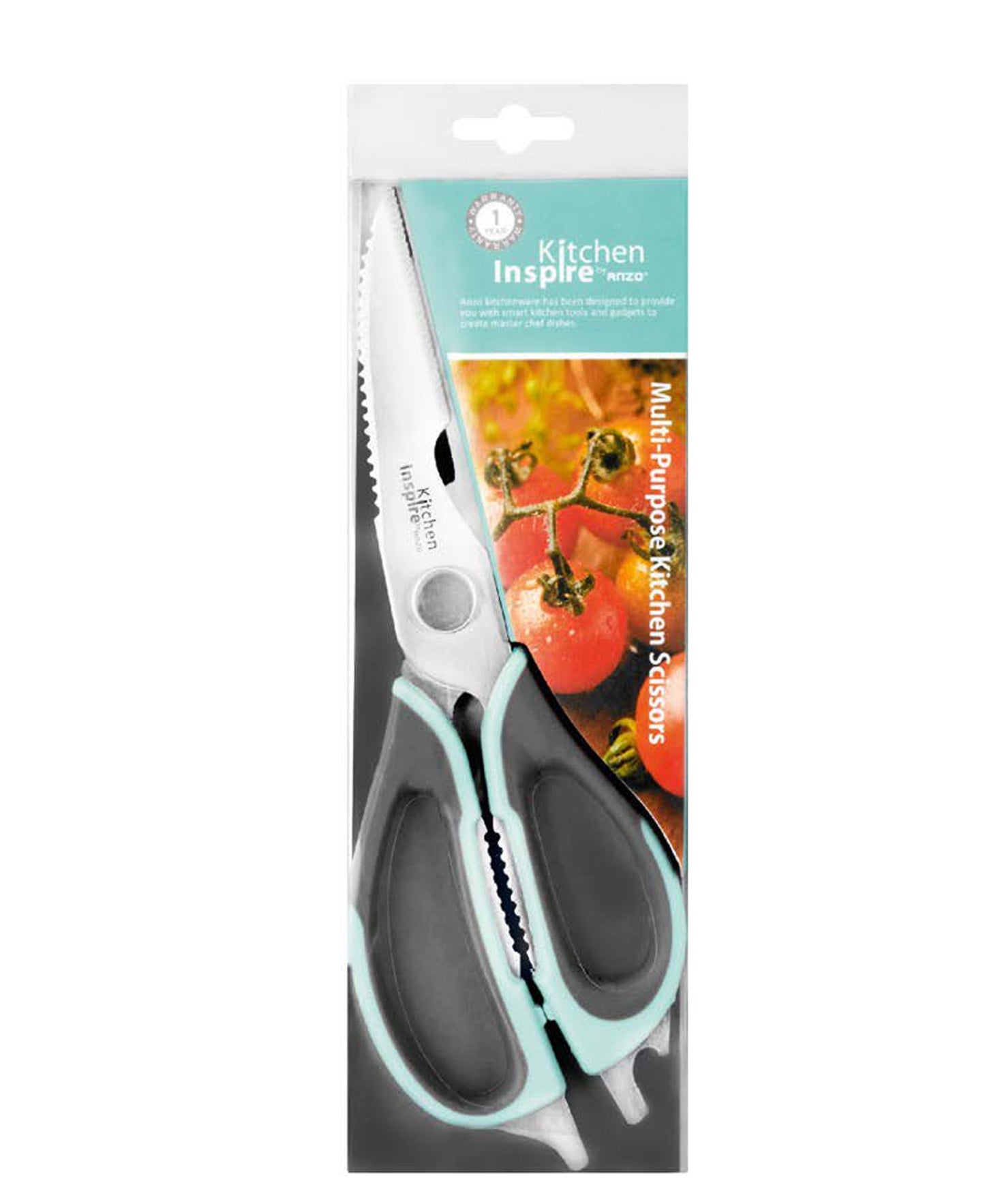 Kitchen Inspire Multi Purpose Kitchen Scissors - Blue