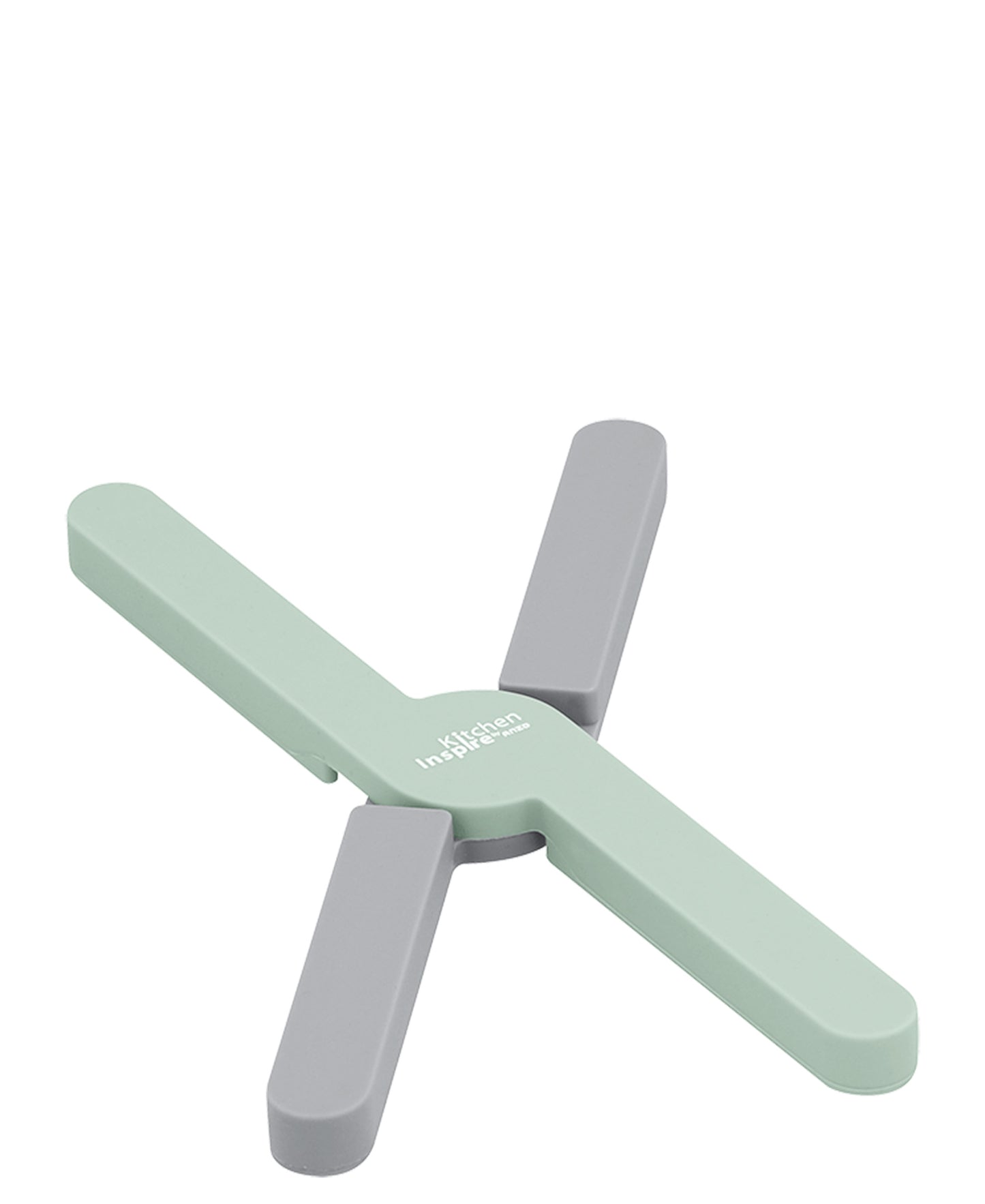 Kitchen Inspire Silicone Trivet - Green & Grey
