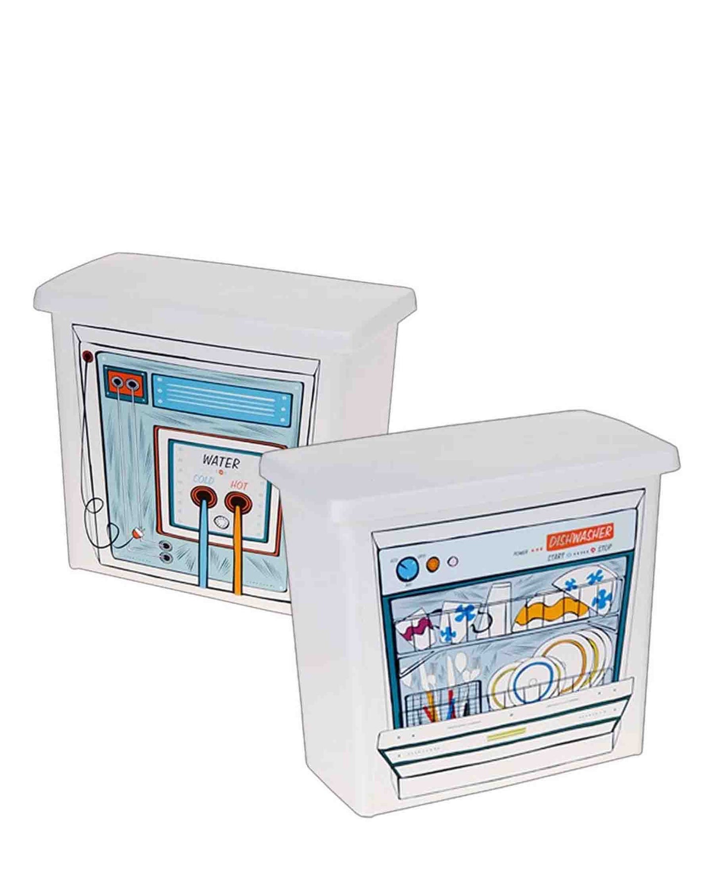 Kitchen Life Detergent Storage Container - White