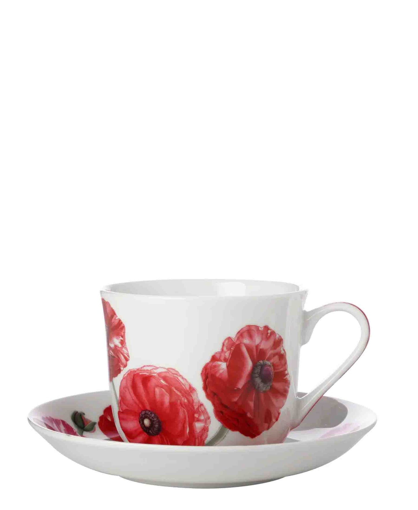 Katherine Castle Floriade Breakfast Cup & Saucer 480ML Ranunculus Gift Boxed