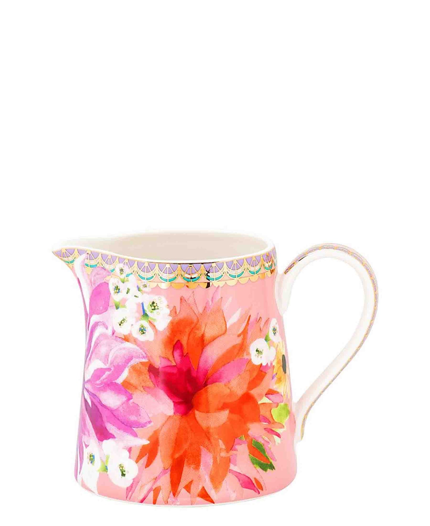 Maxwell & Williams T's & C's Dahlia Daze Creamer 230ML Pink Gift Boxed