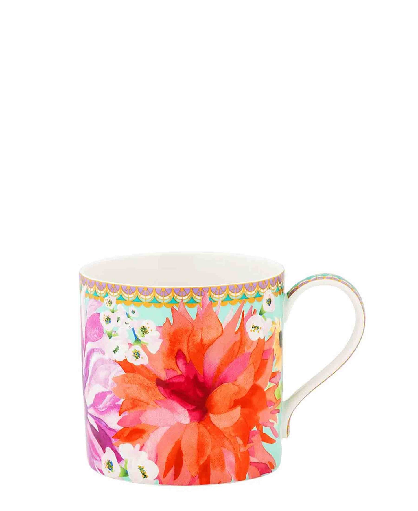 Maxwell & Williams Teas & C's Dahlia Daze Mug 430ML Sky Gift Boxed - Sky Blue