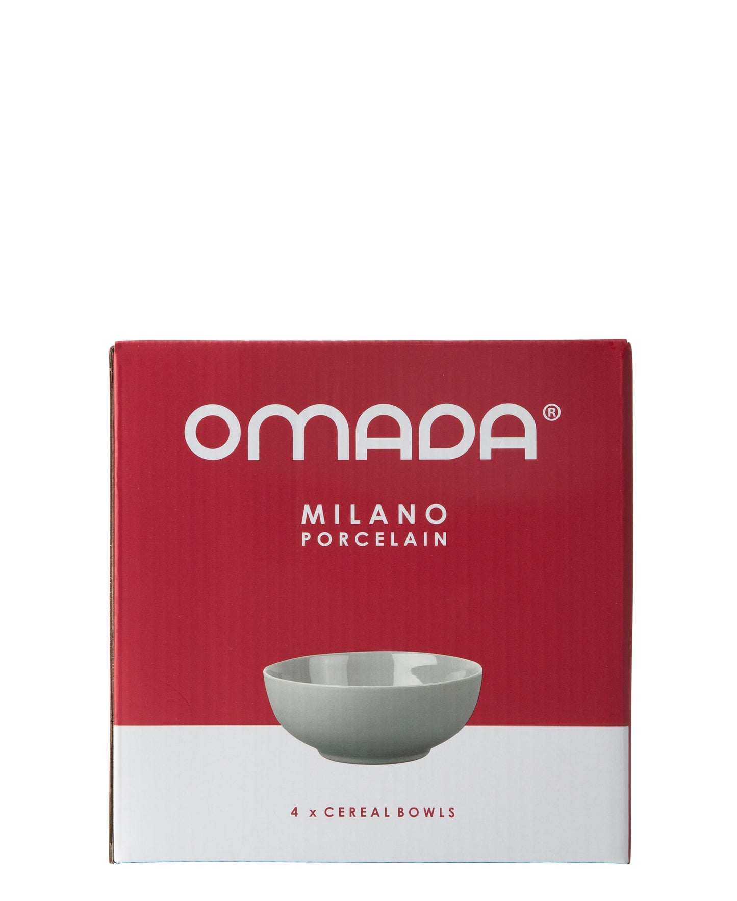 Omada Maxim 4 Piece Cereal Bowl - Light Grey