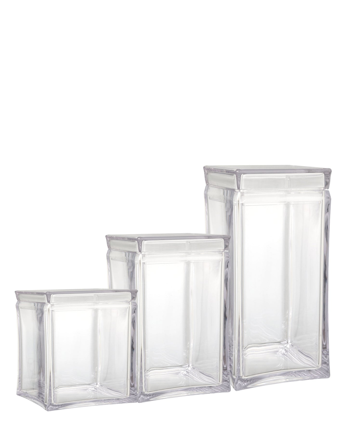 Prism Acryllic Canister 3 Pce - Transparent