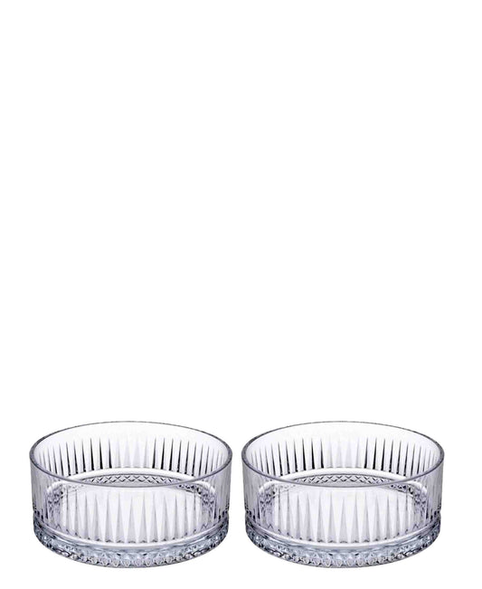 Pasabahce 2 Piece Snack Bowl Set - Clear