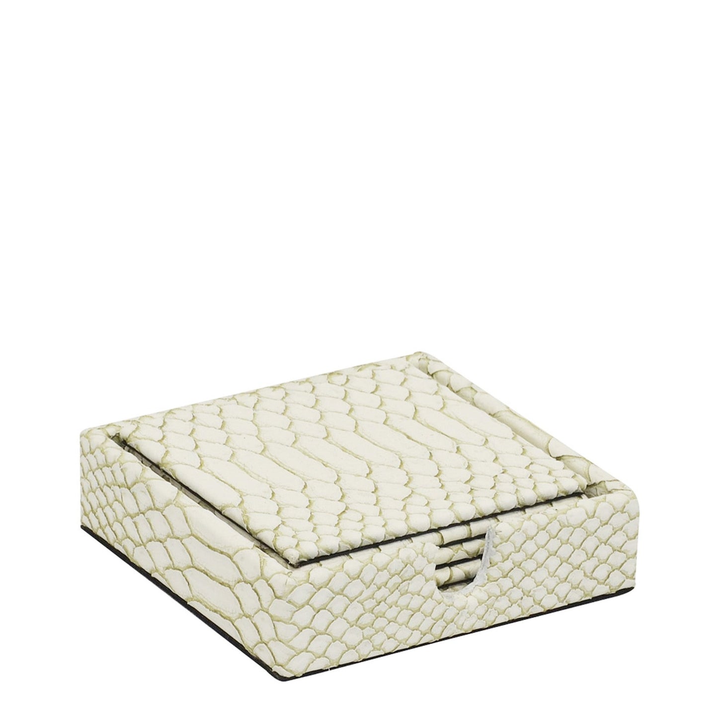 Kitchen Life Shagreen Coaster Set of 5 - White