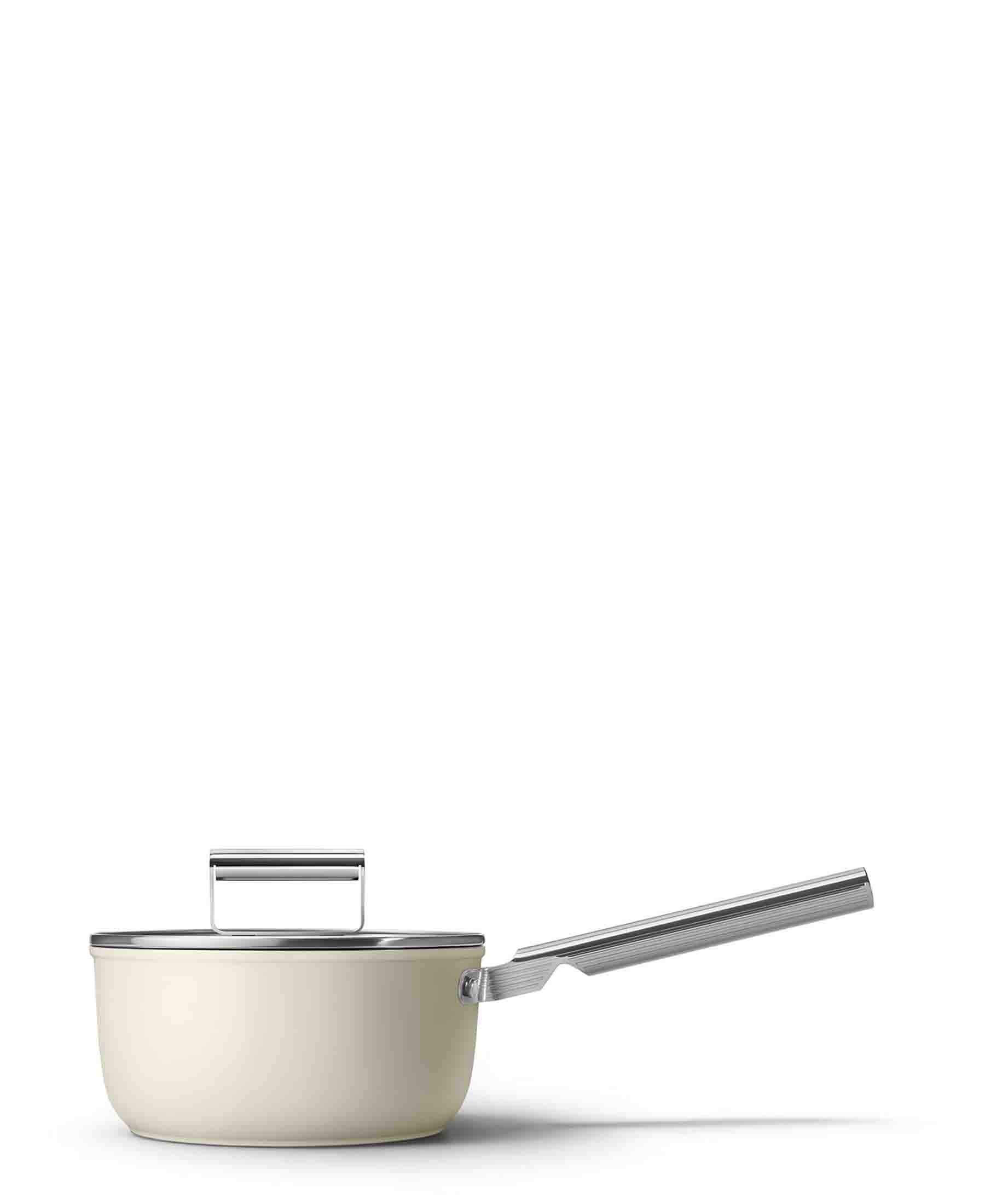 Smeg Sauce Pan 20CM Cream The Culinarium smeg-sauce-pan-20cm-cream-the-culinarium
