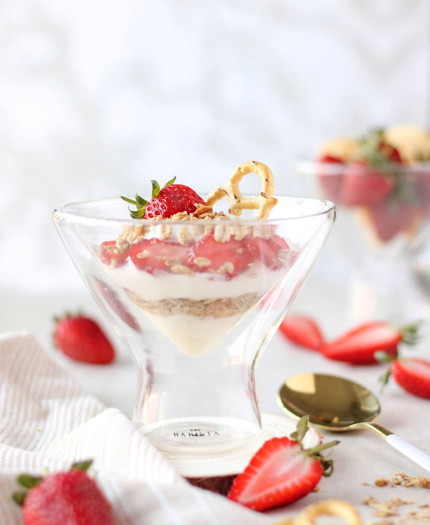 The Barista Double Wall 200ml Ice Cream Bowl - Clear