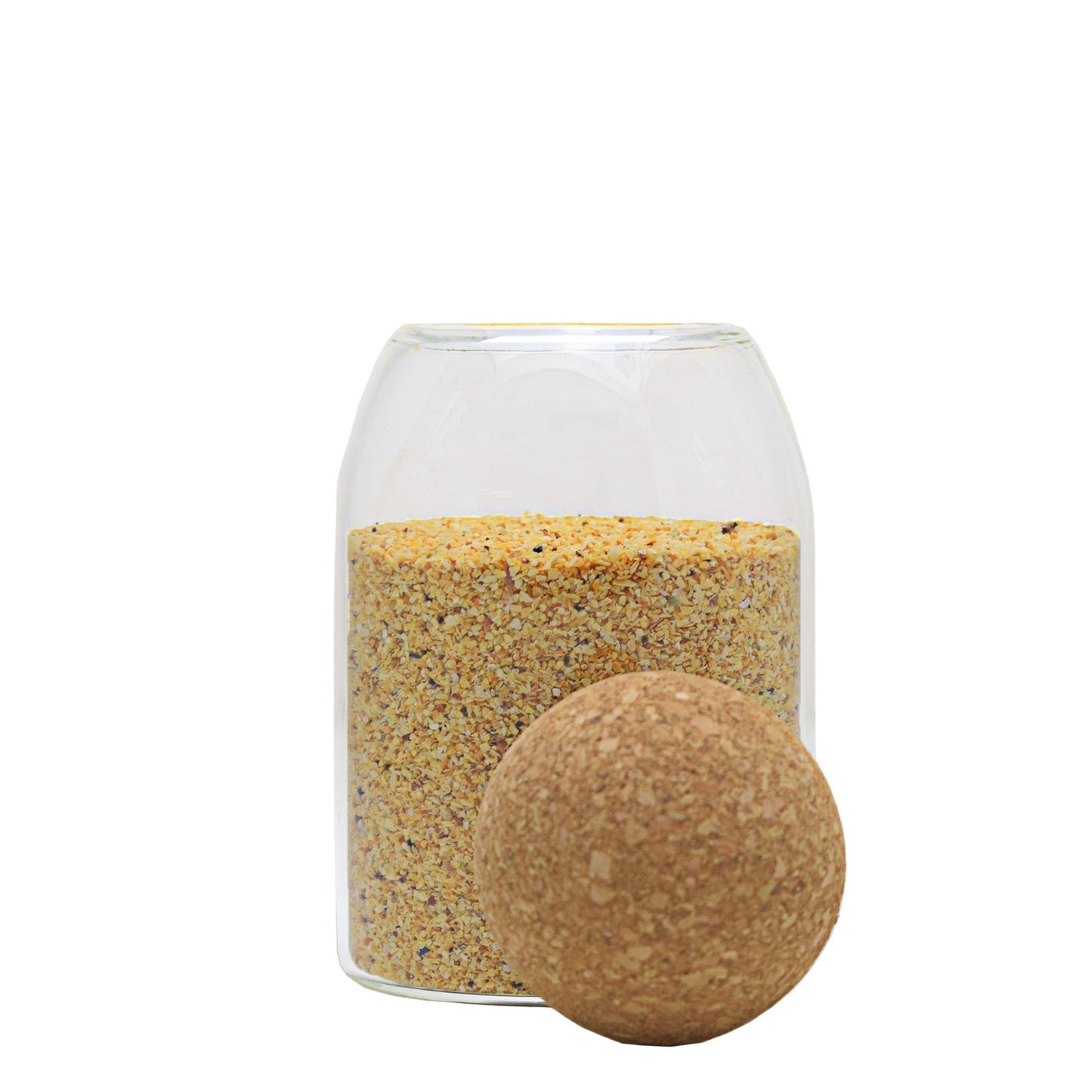 Turin Glass 800ml Cork Storage Container - Medium