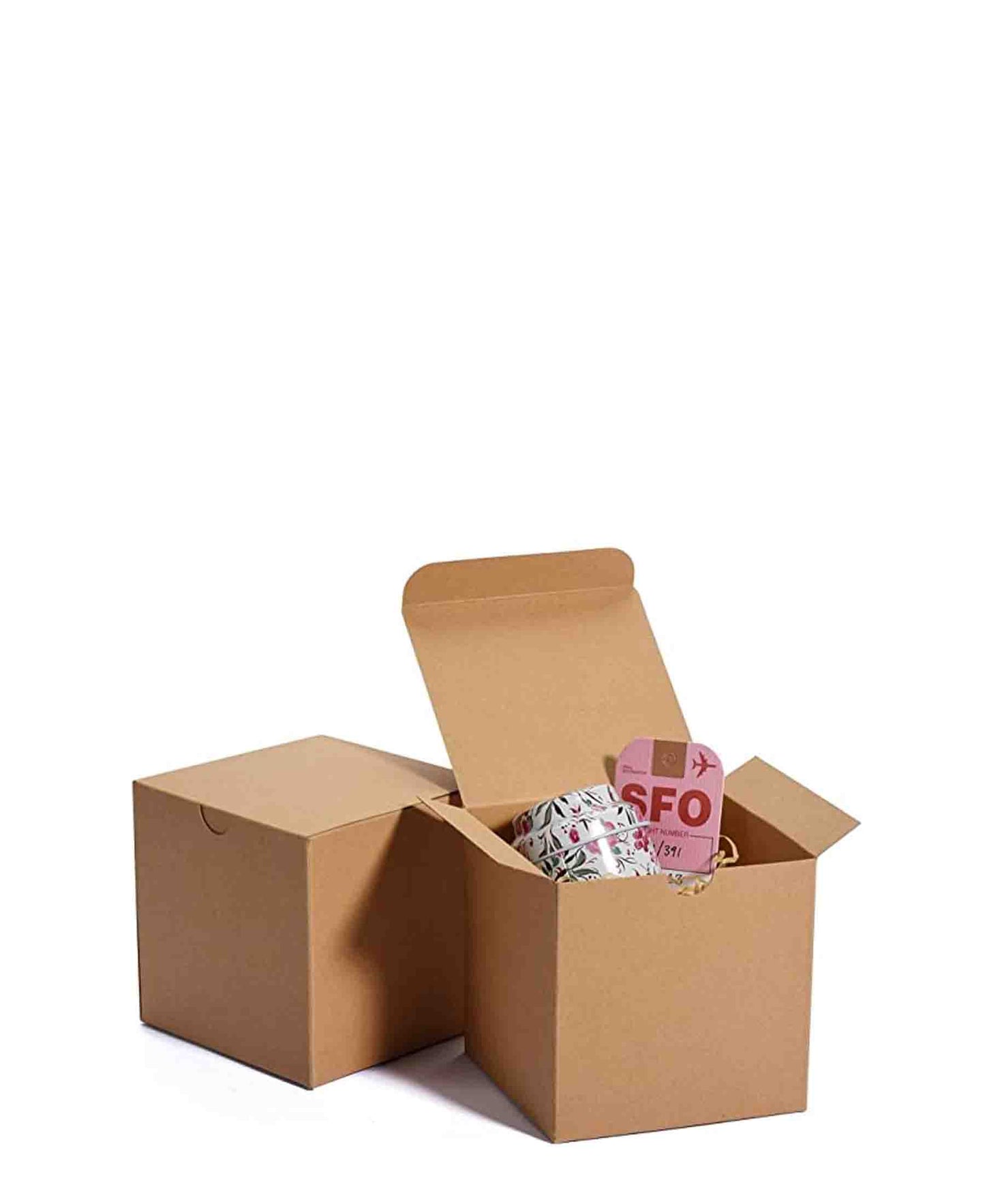 Urban Decor 10 Piece Paper Party Boxes - Brown