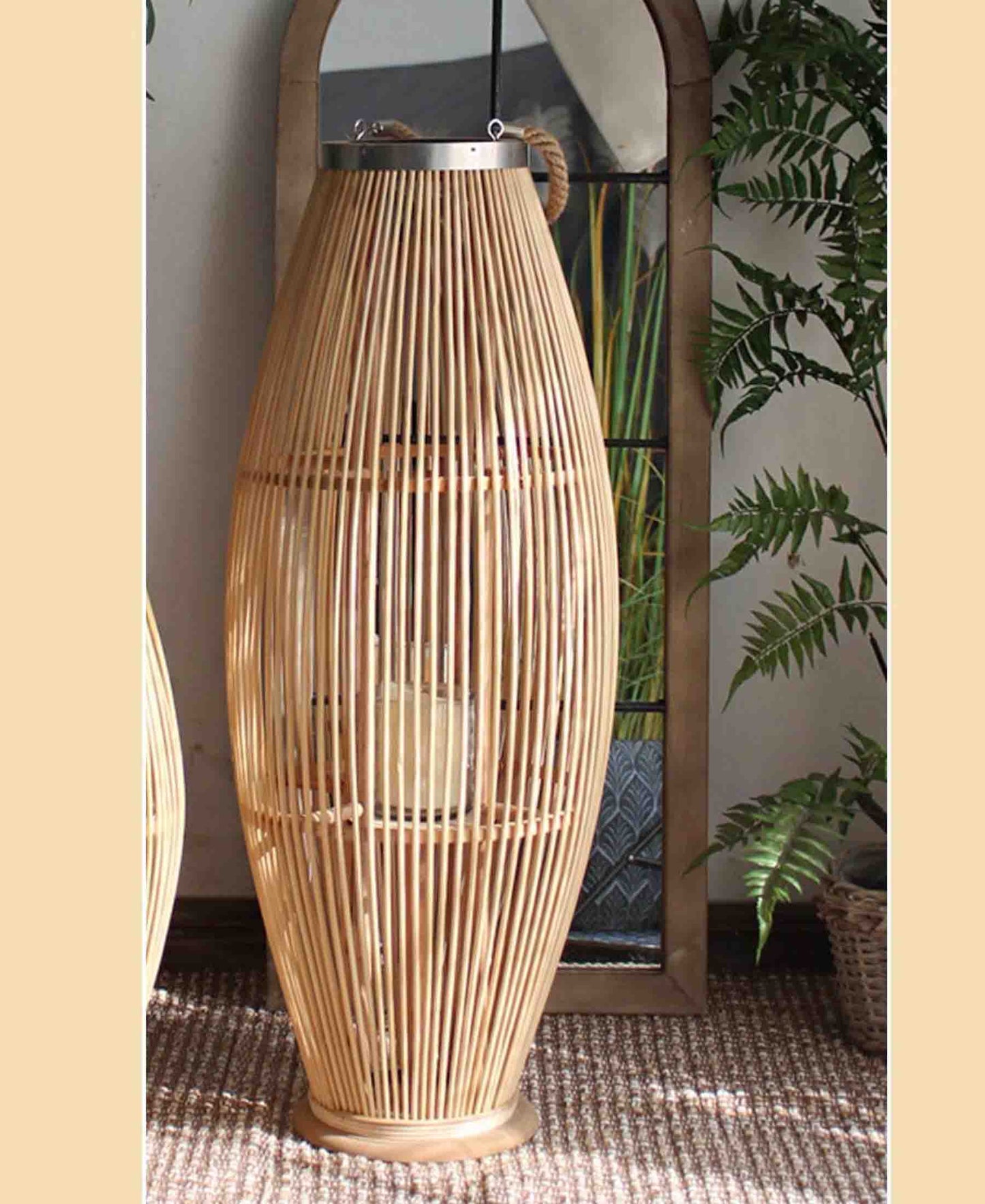 Urban Decor Bamboo Lantern - Natural