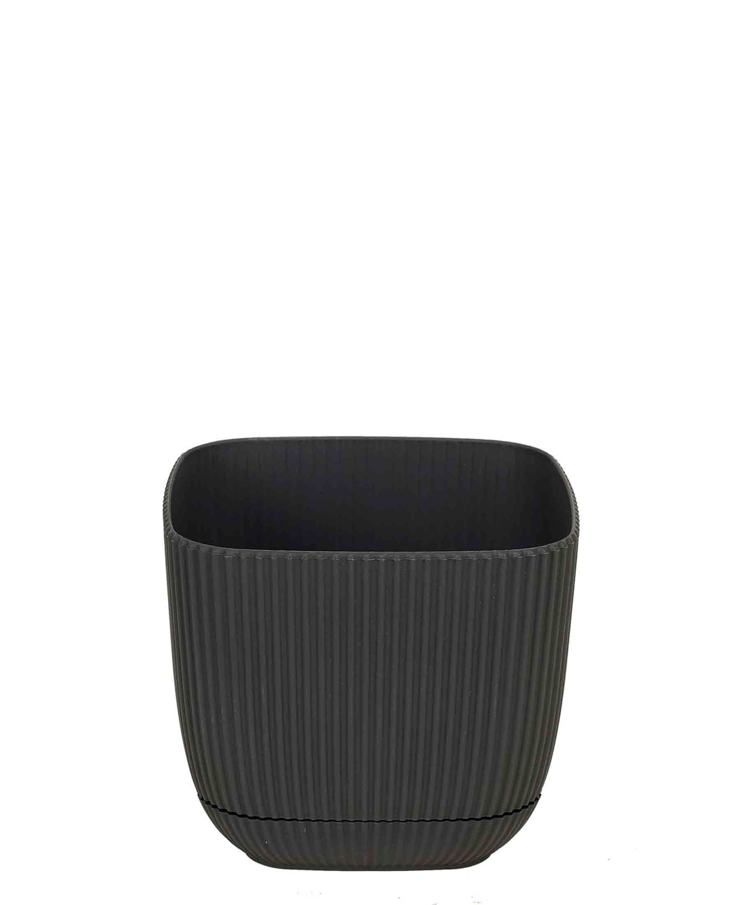 Urban Decor Square Coral Pot Plant 0.27Lt - Black